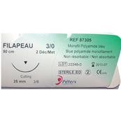 Fil de Suture Filapeau Non Résorbable 3.0 Aiguille 25 mm Boite de 12