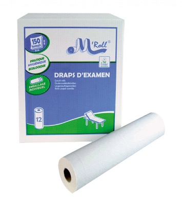 Draps d'Examen Ouatés 50x35 cm 12 Cartons