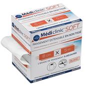 Pansement Mediclinic Extensible Soft en Non-Tissé 6 cm x 5 m