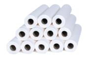 Draps d'Examen Papier Lisse Blanc 50x35 cm par 24 Rouleaux