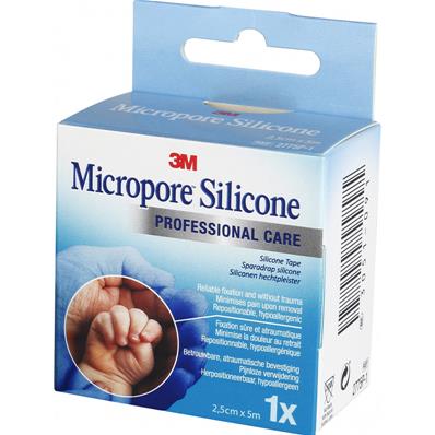 Sparadrap Micropore 3 M Silicone 2.5 cm x 5 m