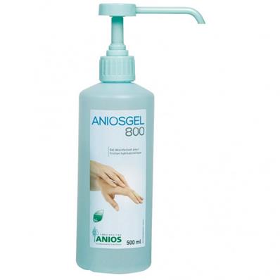 Gel Hydroalcoolique Incolore Aniosgel 800 Flacon 500 ml par 6 Flacons