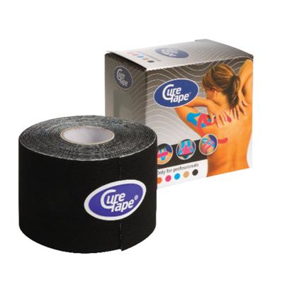 Bande de Taping Cure Tape Adhésive Noir 5 cm x 5 m