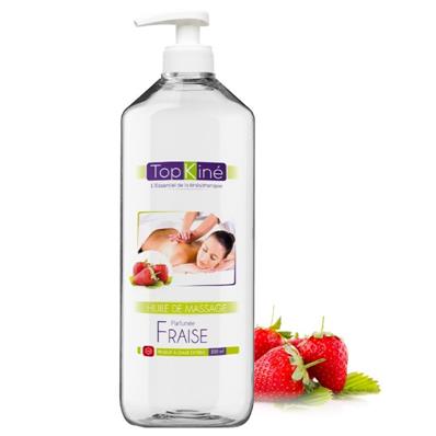 Huile de Massage Parfumée Fraise Top'Kiné 500 ml